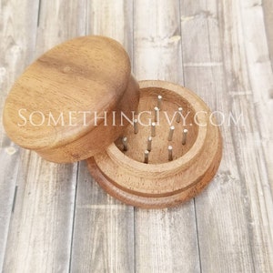 Herb Grinder - Spice Grinder - Tea Grinder - Small Spice Grinder - Small Wood Herb Grinder - Culinary Grinders - Cooking Grinder