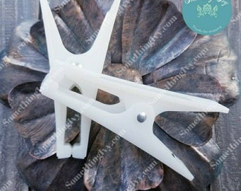 300 Clip A Coccodrillo Trasparenti Con Denti, In Plastica PS, Per Fissaggio Camicie, Calze, Pantaloni, Esposizione Abbigliamento