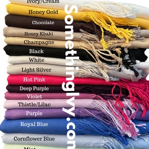 Silky Soft Pashmina Shawls - Bridesmaids Shawls - Guest Of Wedding Shawls - Evening Shawls - Wedding Pashminas - Sarong -