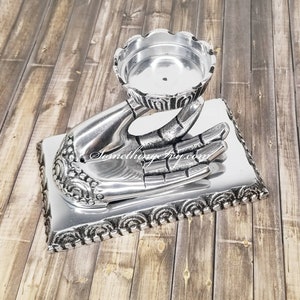 Fast ship - Metal Hand Of Compassion Novelty Cone Burner - Hand Of Compassion Incense Holder - Metal Incense Burner - Hand Of Compassion