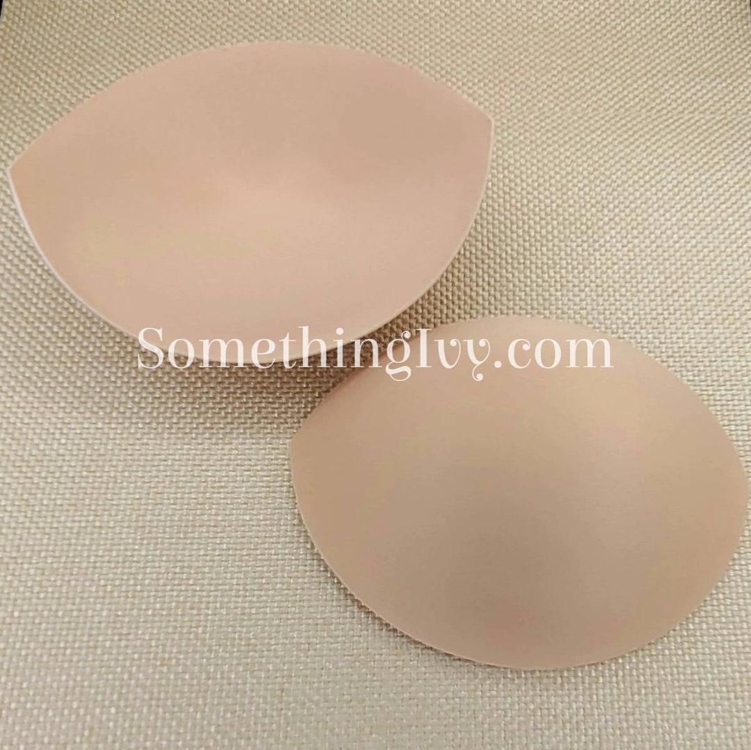 Choose Size Seamless Push up Nude Bra Cups Size, Nude Tear Drop Foam Bra Cups, Sew in Bra Cups