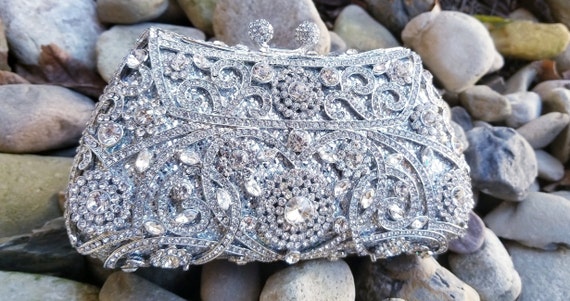 Pochette Da Sera Glitterata Tmore Con Catena – Borsa A Tracolla Elegante Per Matrimoni E Feste – 20x12,5 Cm