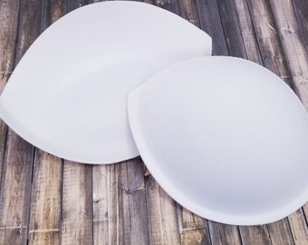 Talla DD - Copas de sujetador push up con relleno de gel blanco - Copas de sujetador con gel - Copas de sujetador - Almohadillas push up blancas