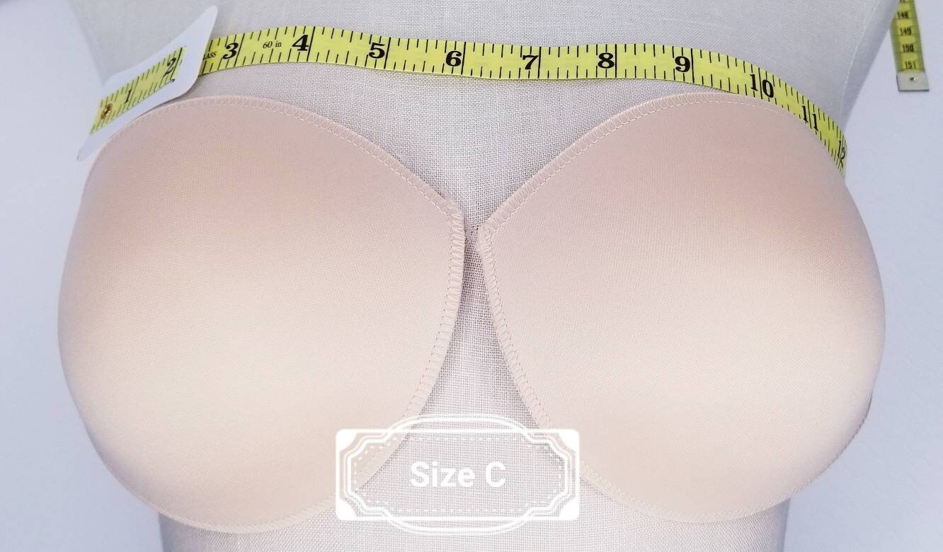 Choose Size Nude Foam Filled Push up Bra Cups Foam Bra Cups Bra Cups Nude  Bra Push up Pads 