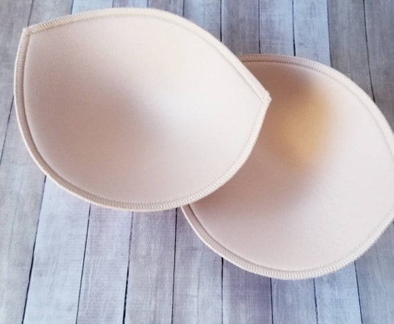 Choose Size Soft Nude Foam Filled Bra Cups Foam Bra Cups Bra Cups Nude Bra  Standard Foam Cups 