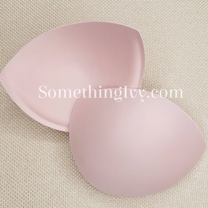 Choose Color- Blush Seamless Foam Bra Cups with No Edge/Non-Serge  - Foam Bra Cups - Pink Bra Cups - Blush Bra - Standard Foam Cups - Sew in