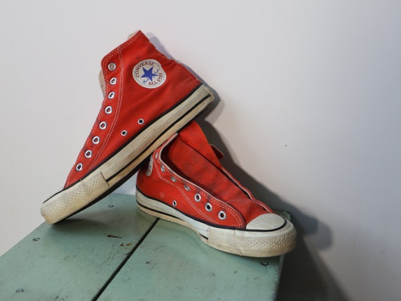 Vintage Orange Converse Chuck Taylor All Stars Men