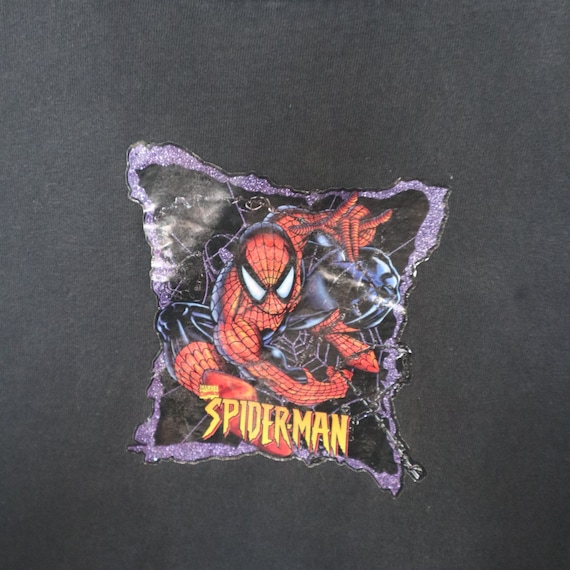 Vintage Spider-man Iron on Tee 2000s Size X Large Black - Etsy