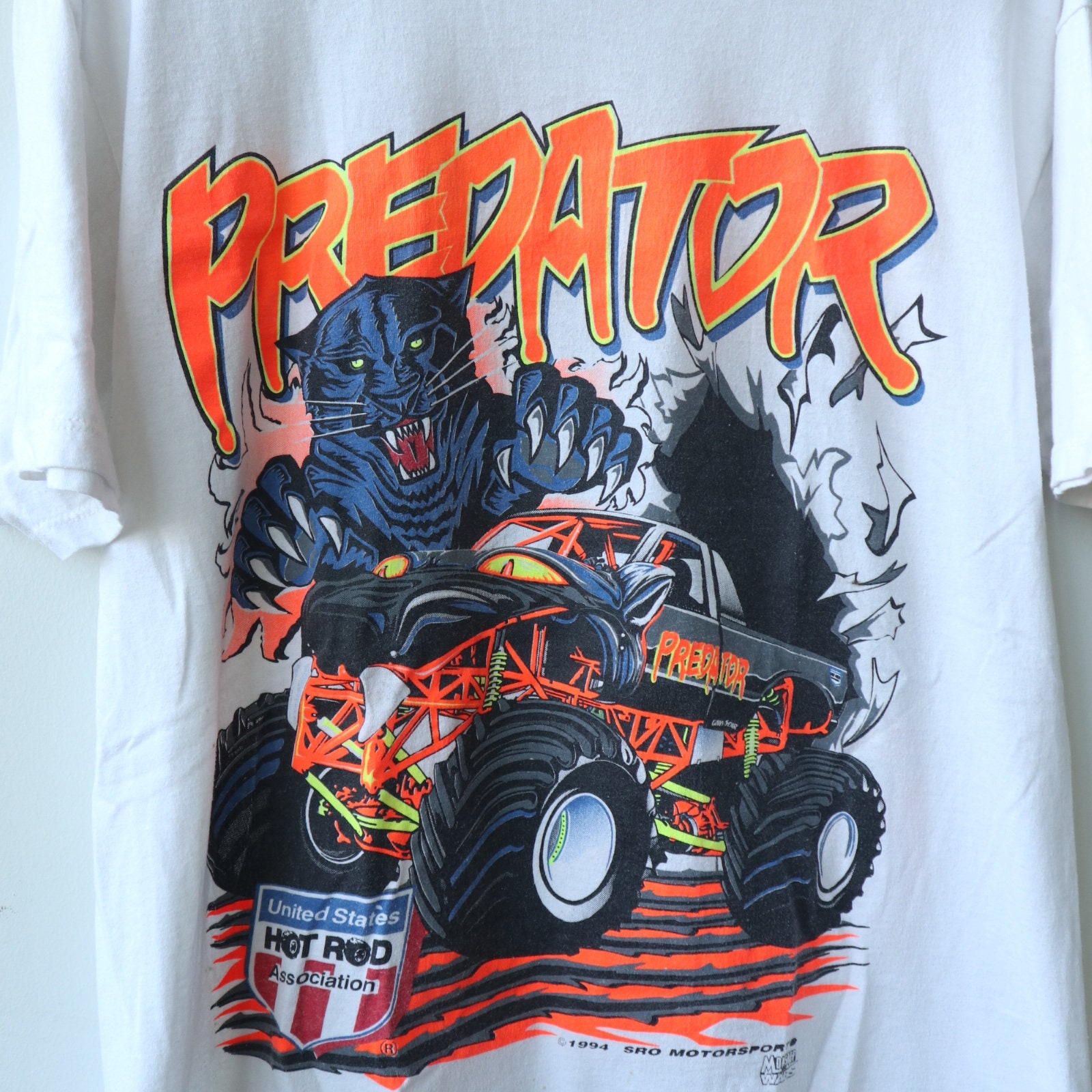 Vintage 90s Predator Monster Truck Tee Shirt Size Large Vintage 90s Predator Monster Truck Tee Shirt Size Large