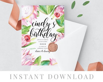 garden party invite etsy