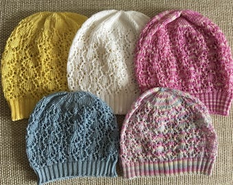 Cappello lavorato a maglia per ragazze, cappello estivo in pizzo, cappello estivo per bambina, cappello da sole per ragazze, cappello in cotone, cappello per bambini