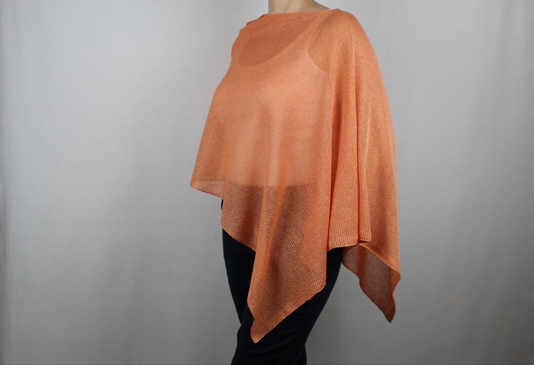 6(ROKU)＞COTTON WOOL KNIT PONCHO/ポンチョ