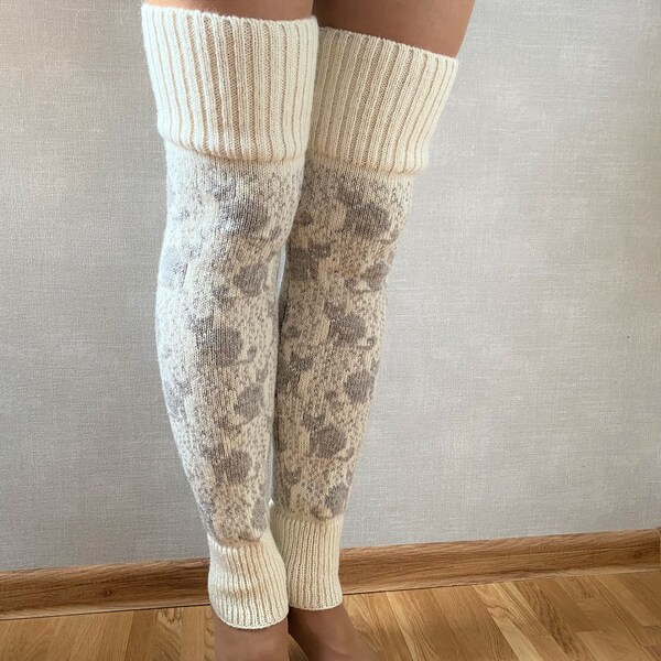 Knit Leg Warmer Etsy