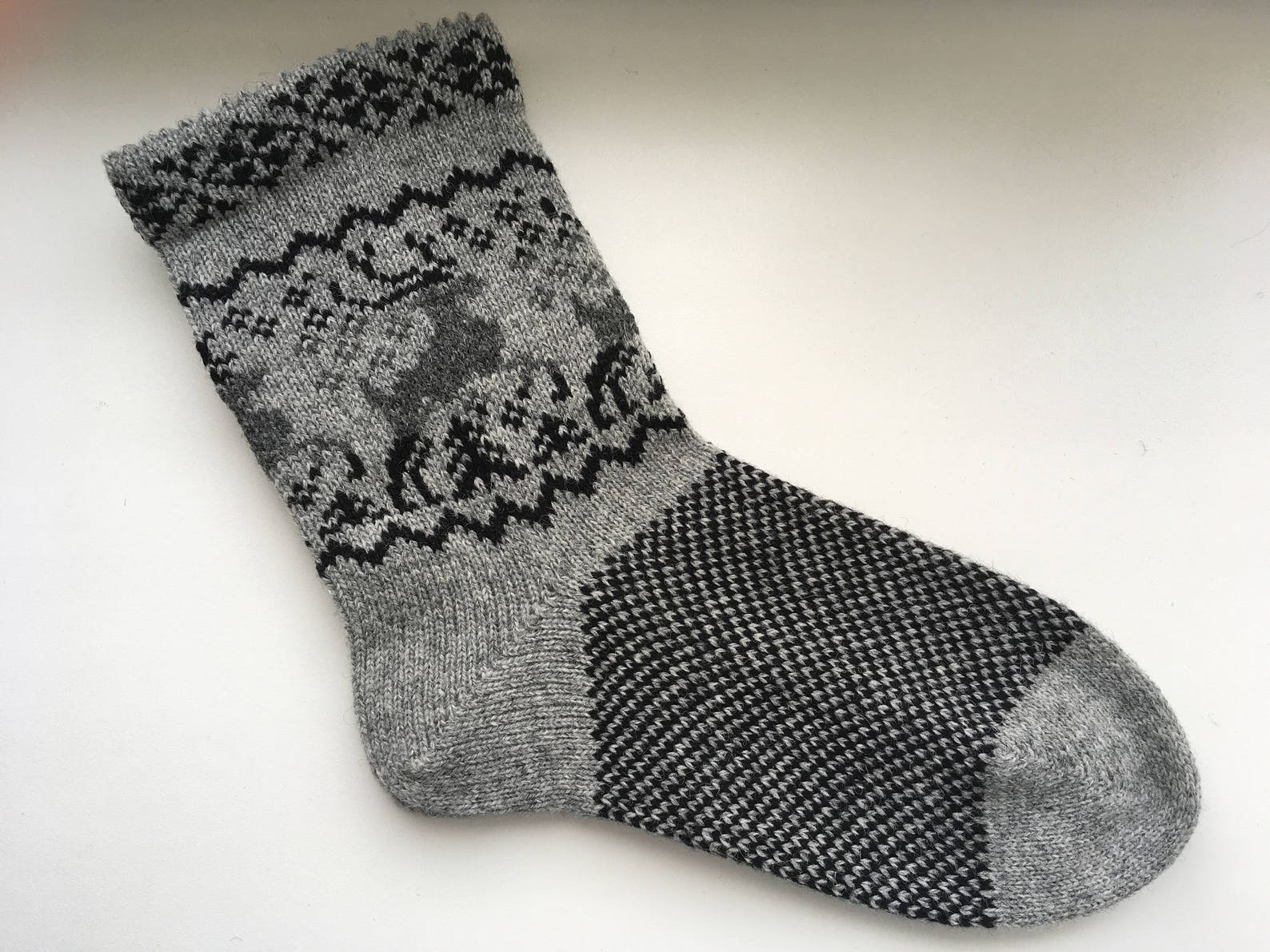 Norwegian Wool Socks Christmas Knit Socks Deer Knit Socks | Etsy