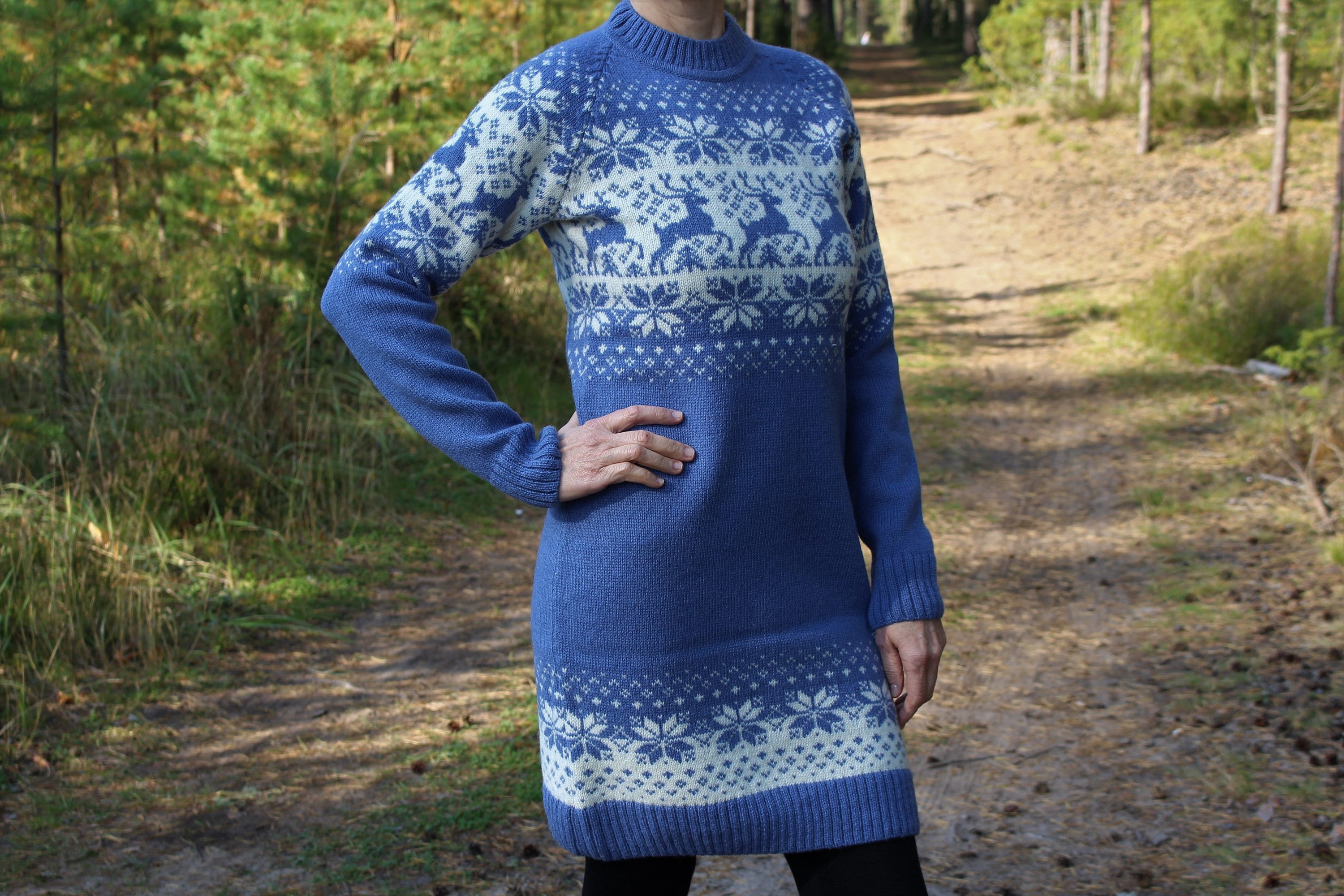 Nordic Sweater Dress - Etsy Canada Nordic Sweater Dress - Etsy Canada