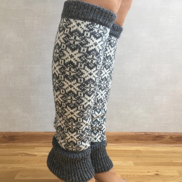 Gray Leg Warmers Etsy