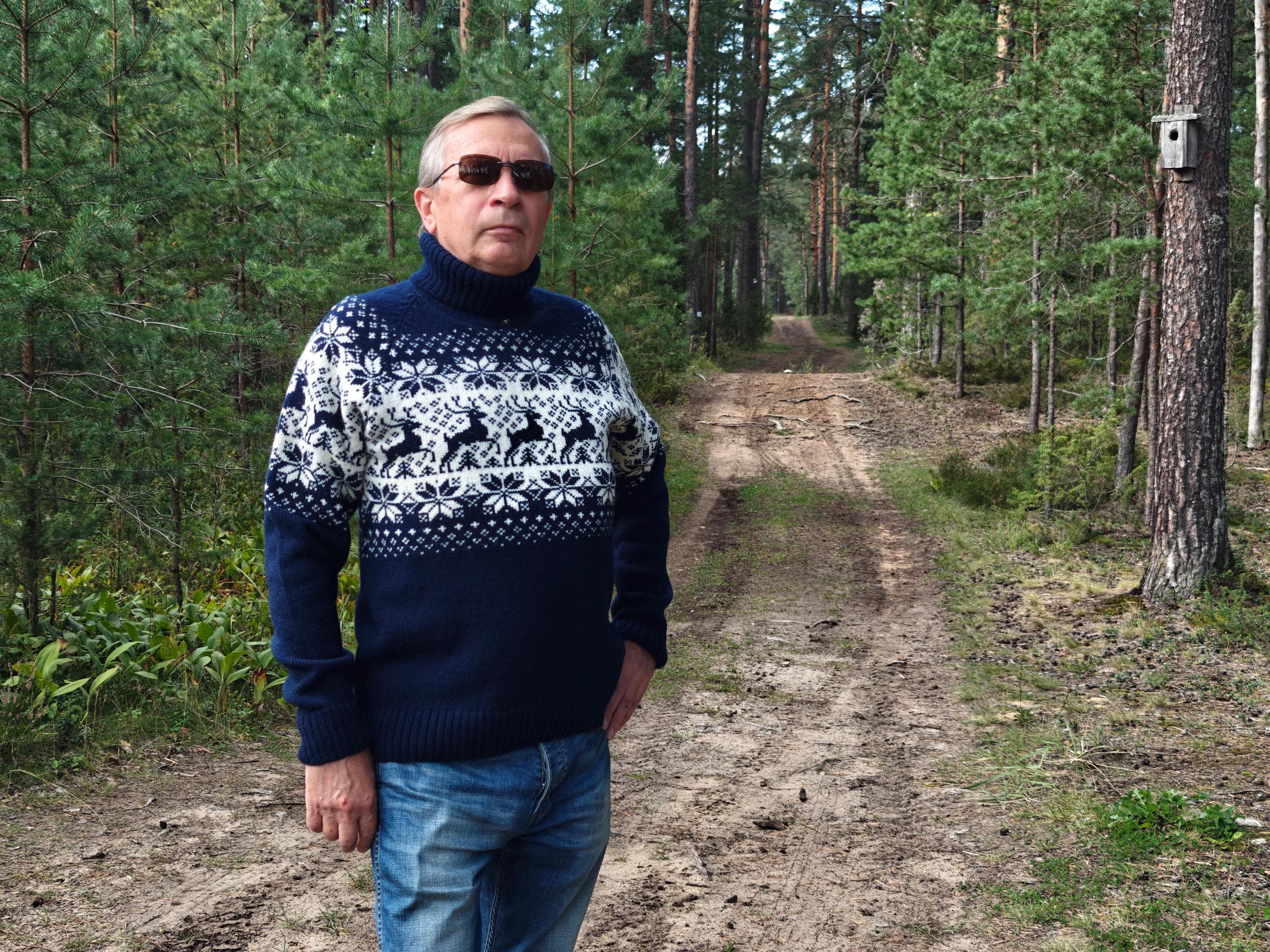 Norweger Pullover Handgestrickte Pullover Herren Herren Pullover