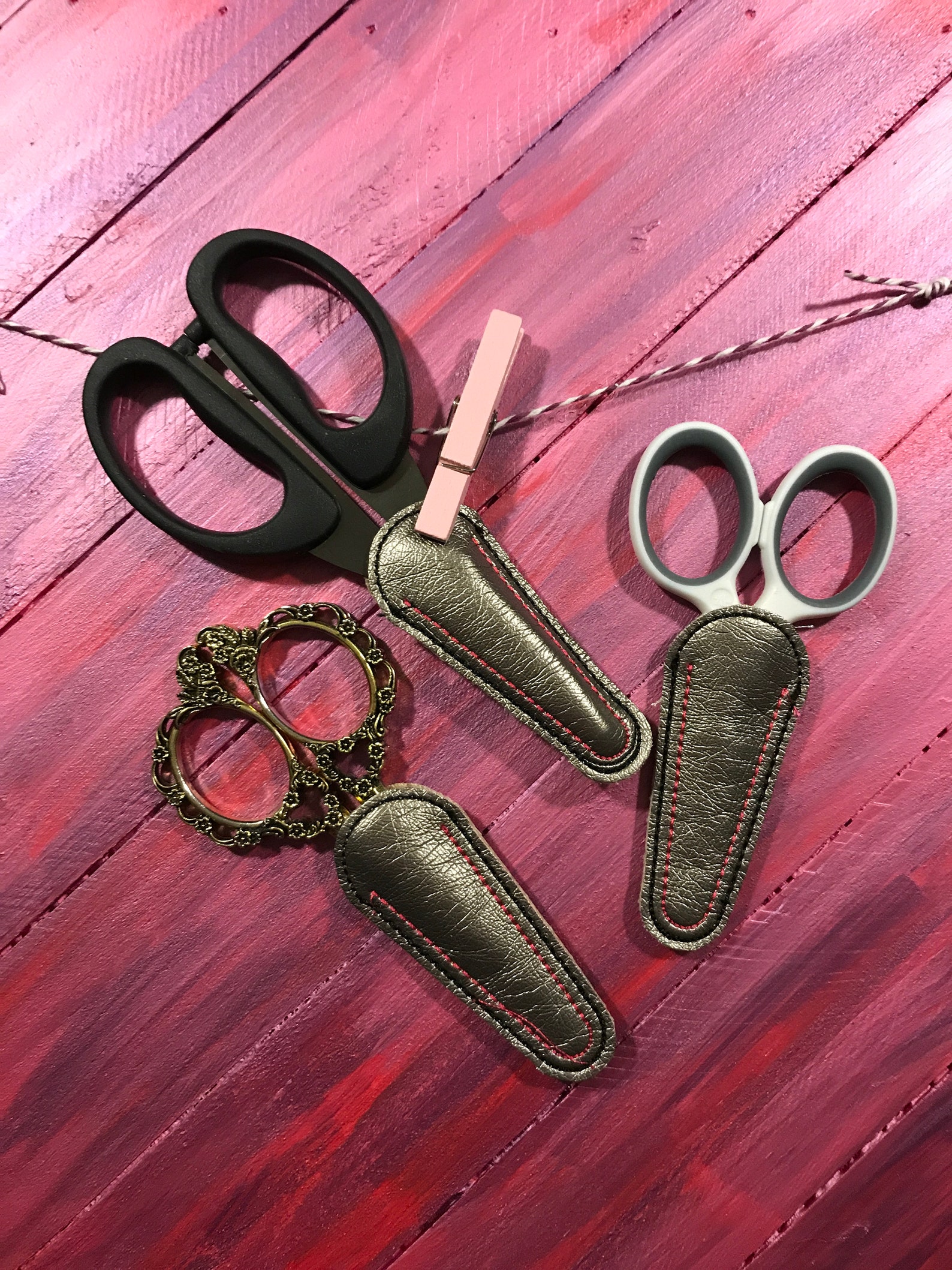 Digital File Embroidered in the Hoop Small Scissor Protectors Etsy