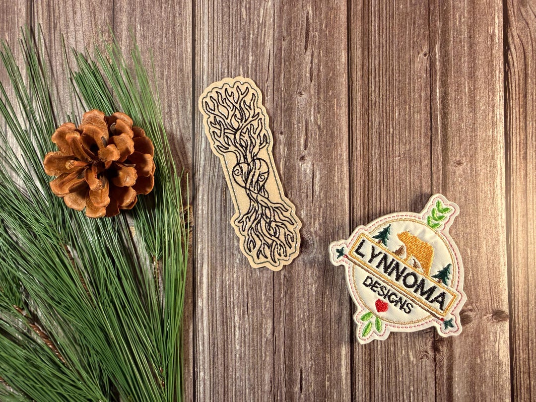 Digital File. Embroidered Tree Roots Bookmark Design for Machine ...