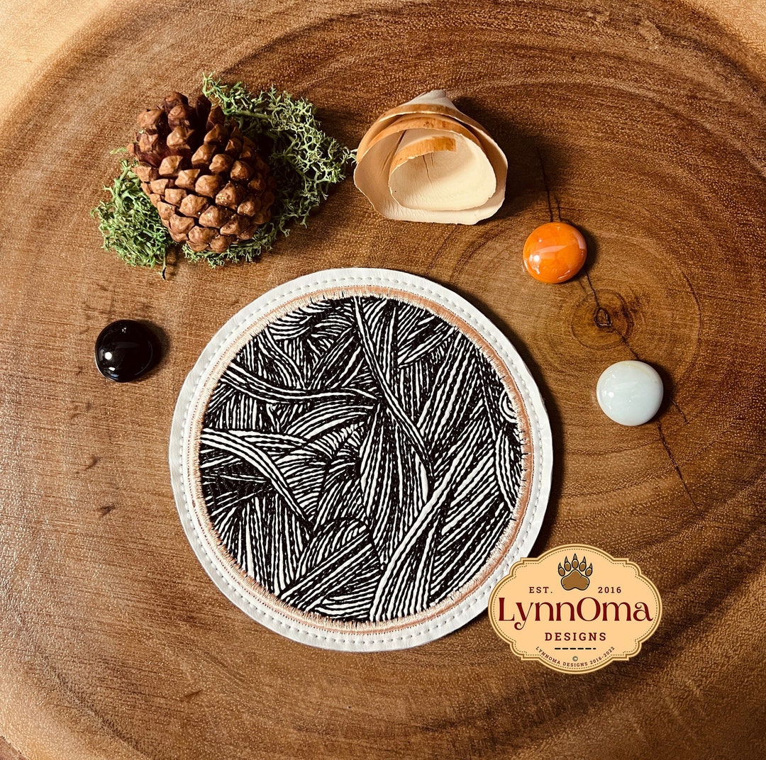 Digital File ~ Embroidered Entangled Coaster Design for Machine ...