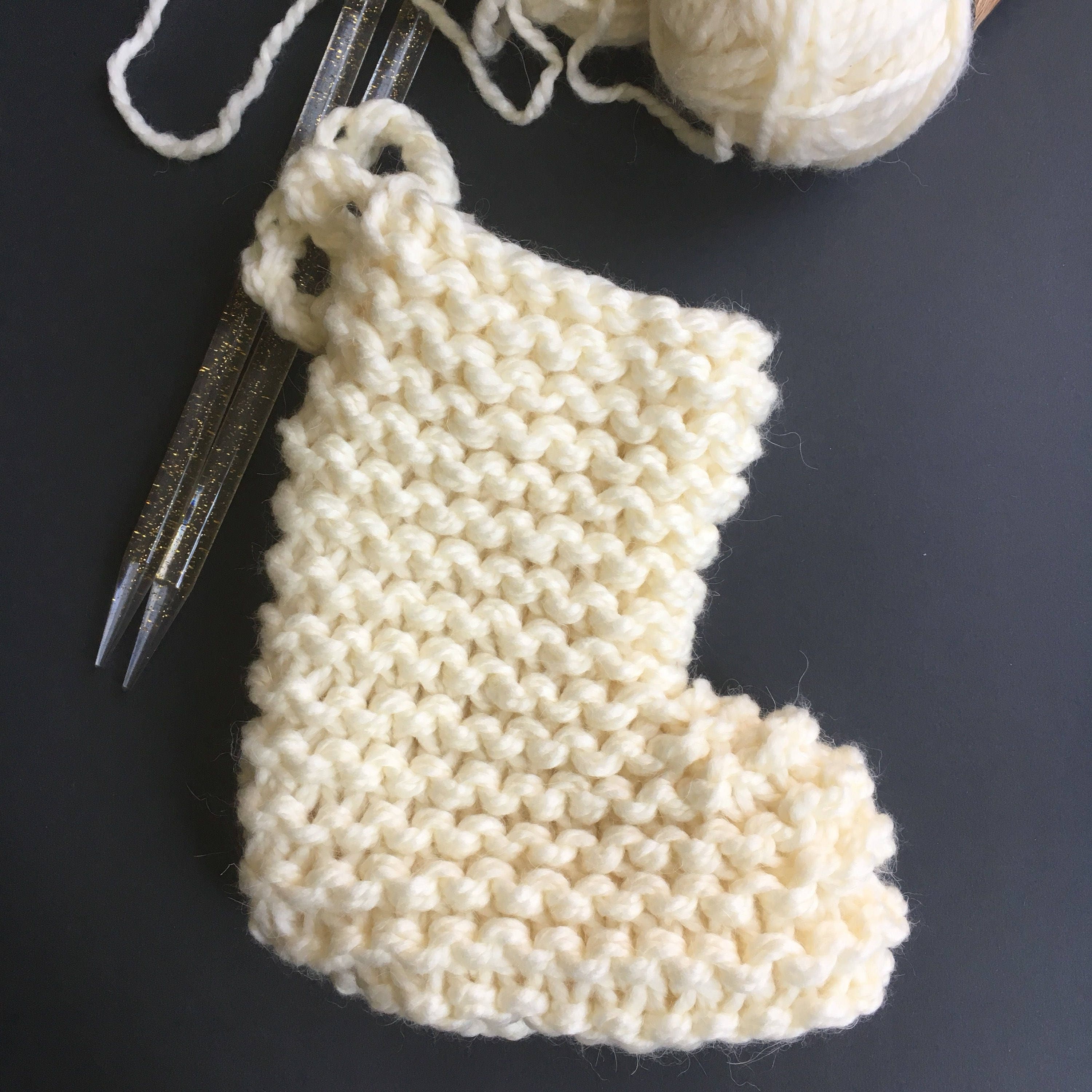 Scandinavian Knitted Christmas Stocking Pattern Bulky Yarn Etsy