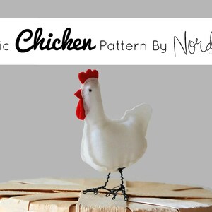 Chicken Pattern PDF by NORDIKatja , do it yourself, Country Chicken, Hen , Downloadable pattern , image 1