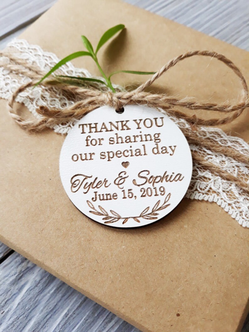 Thank You Wedding Tags Wedding Favor Wedding Tags Etsy