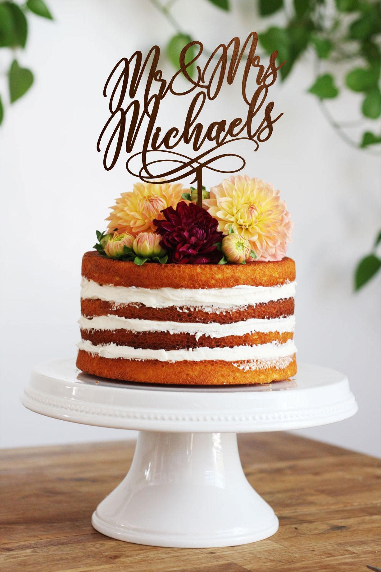 Unique Wedding Toppers Mr And Mrs Cake Topper Michaels Etsy