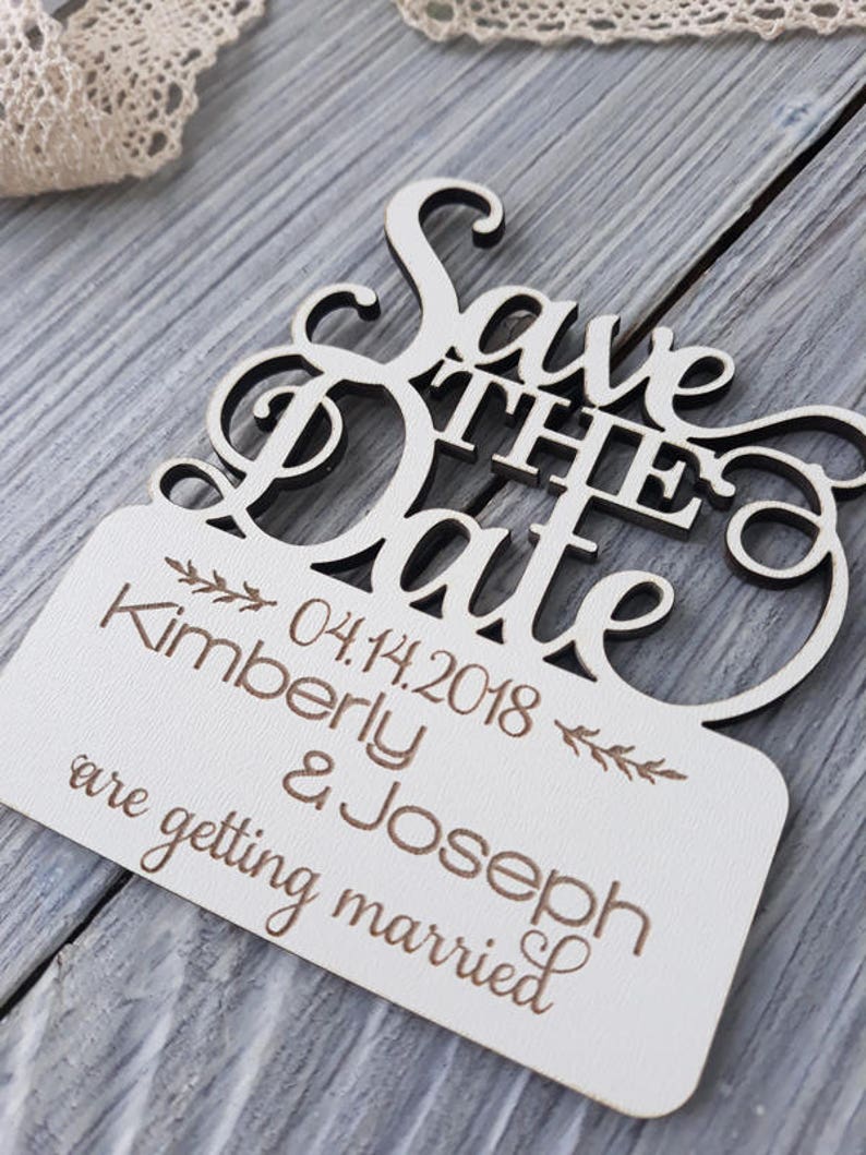Wedding save the date magnets Unique wedding favor 50+ pcs. Wooden invitations Save the date wood sign Custom save the date magnets