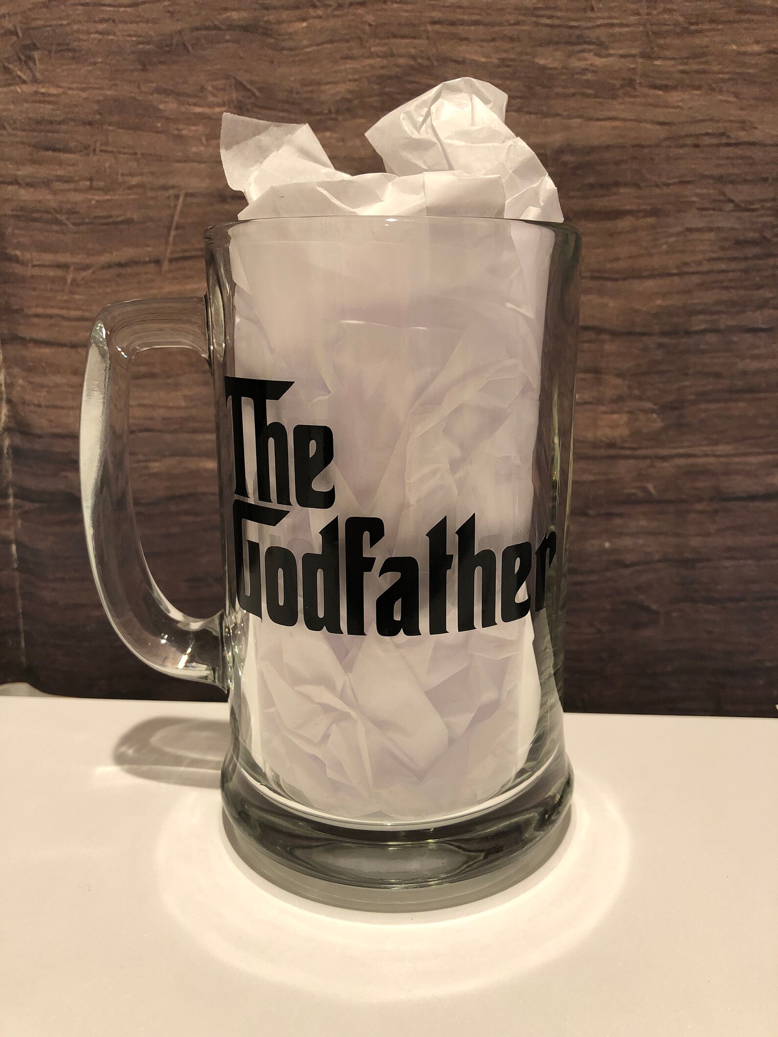 Great Godfather Gift Personalized Godfather Beer Mug Baptism Etsy