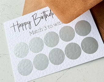 Surprise Holiday Reveal, Personalised Birthday Scratch Card Gift Reveal,  Custom Birthday Surprise, Funny Birthday Gift, A6 Scratch Off Card