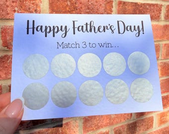 Father’s Day Gift, Personalised Scratch Card Gift Reveal, Custom Surprise reveal, surprise Trip scratchcard, Funny Fathers Day Gift