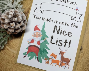 Personalised Nice List certificate Letter From Santa Nice List Letter For Younger Children