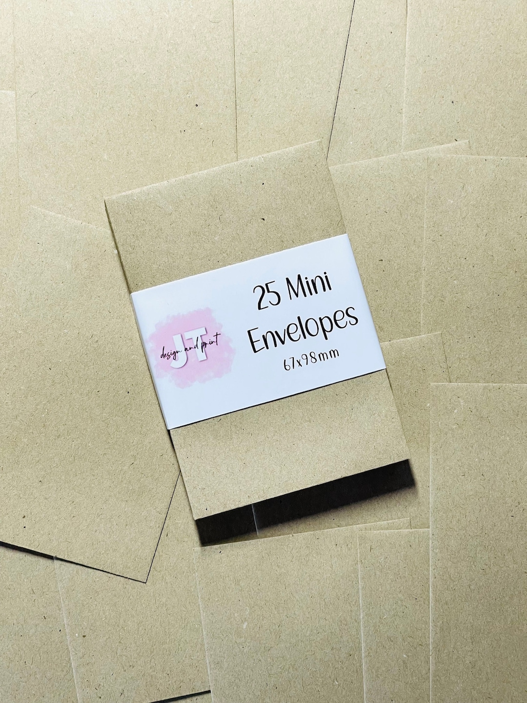 Mini Kraft Paper Envelopes, Tiny Brown Paper Envelope, Recyclable