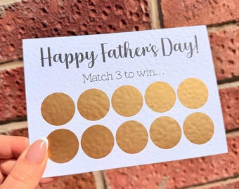 Father’s Day Gift, Personalised Scratch Card Gift Reveal, Custom Surprise reveal, surprise Trip scratchcard, Funny Fathers Day Gift
