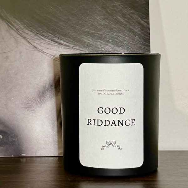 Good Riddance | Gracie Abrams Candle | 100% Natural Soy Wax