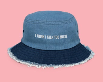 Talk Too Much Bucket Hat | Reneé Rapp | Snow Angel | Coachella | Gov Ball | Festival Accessories