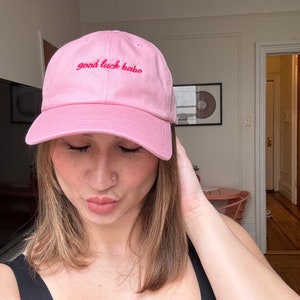 Good Luck Babe Embroidered Chappell Roan Dad Hat | Rise and Fall of a Midwest Princess | LGBTQ+ | Guts Tour | Pride | Coachella | Govball