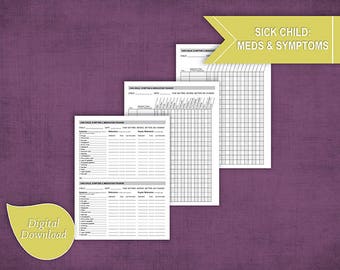 Symptom Tracker - Etsy