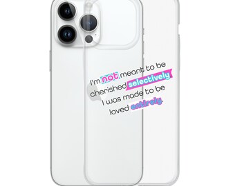 Clear Case With Quote - for iPhone®