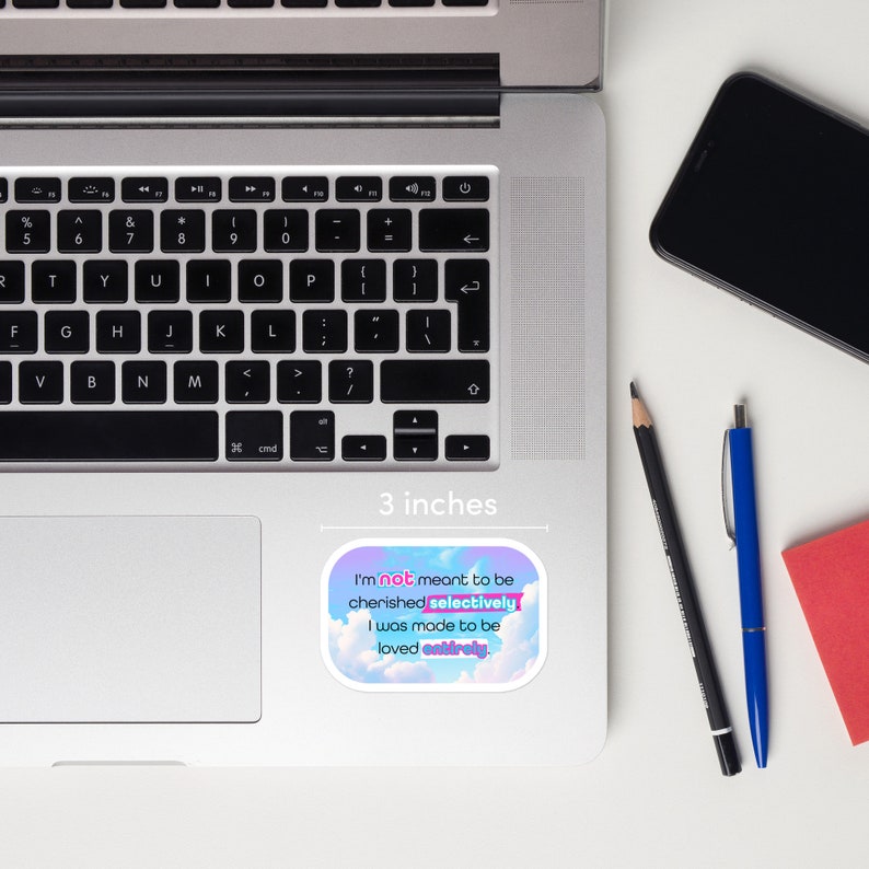 Inspirational Quote Sticker for Laptops, Folders, Water Bottles and more image 2