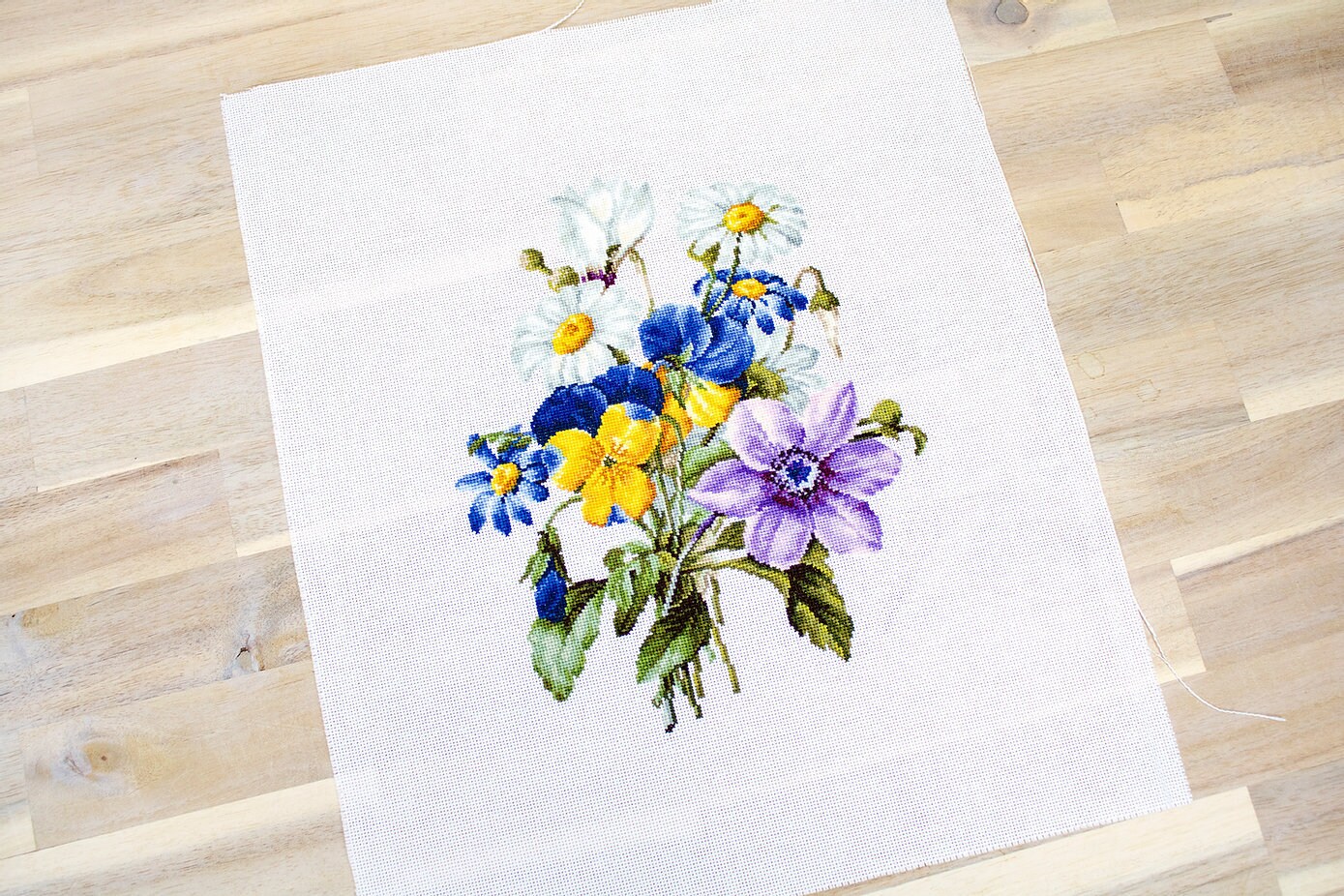 Counted Cross stitch kit Bouquet of Flowers Lucas B2348 Etsy