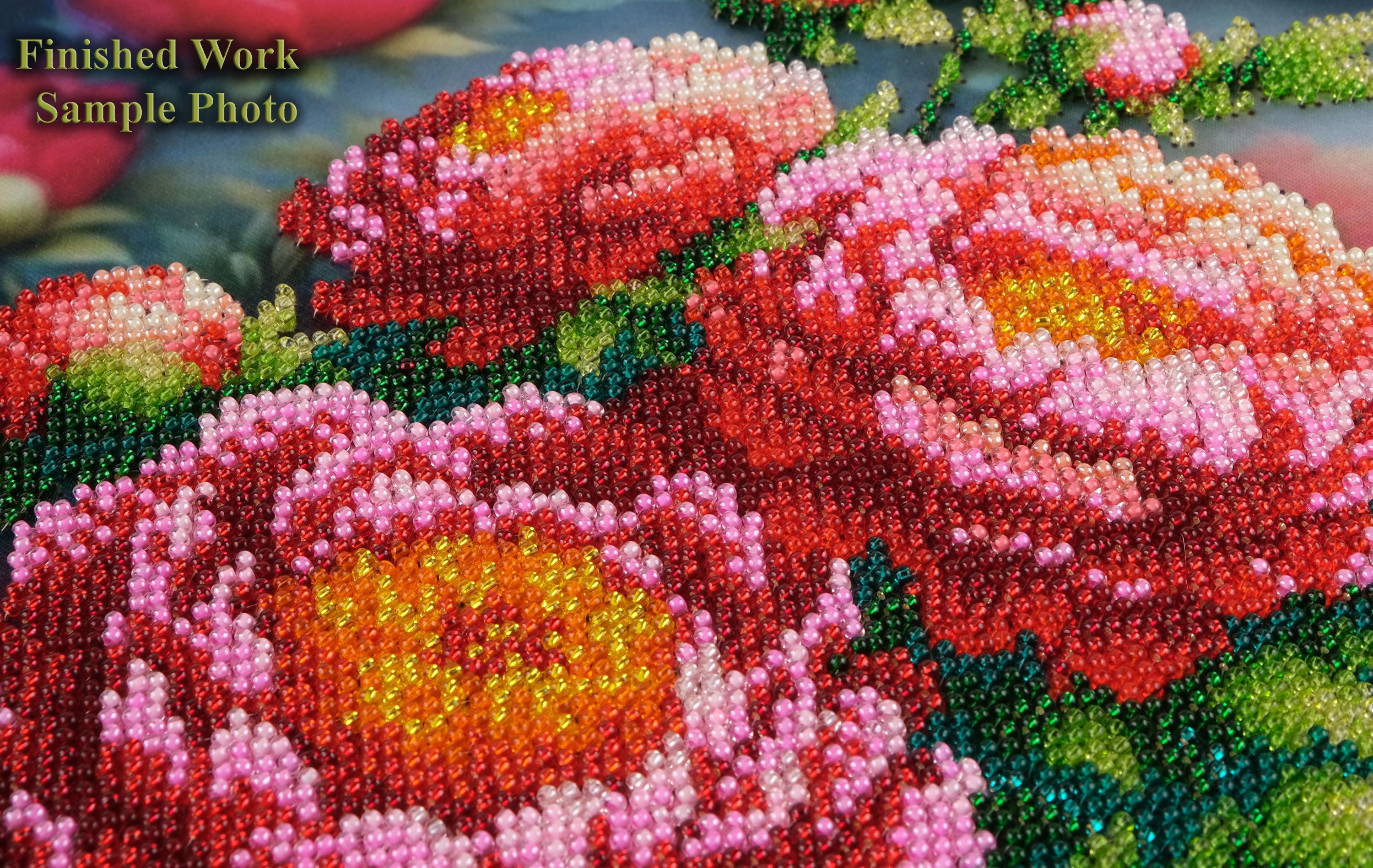 AllAboutEmbroideryUA ビーズ刺繍キット ナイトピオニー DA-2112