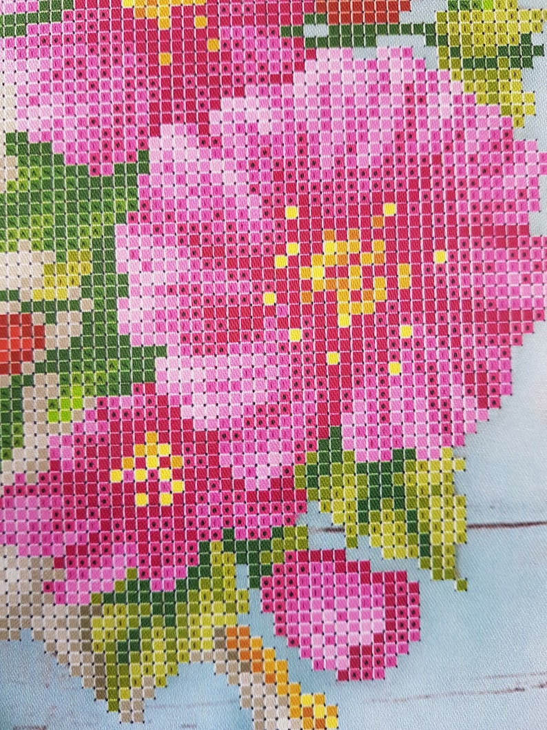 Teapot Bead embroidery needlepoint tapestry kit Kitchen DIY wall decor Beaded cross stitch kits Beadwork kit