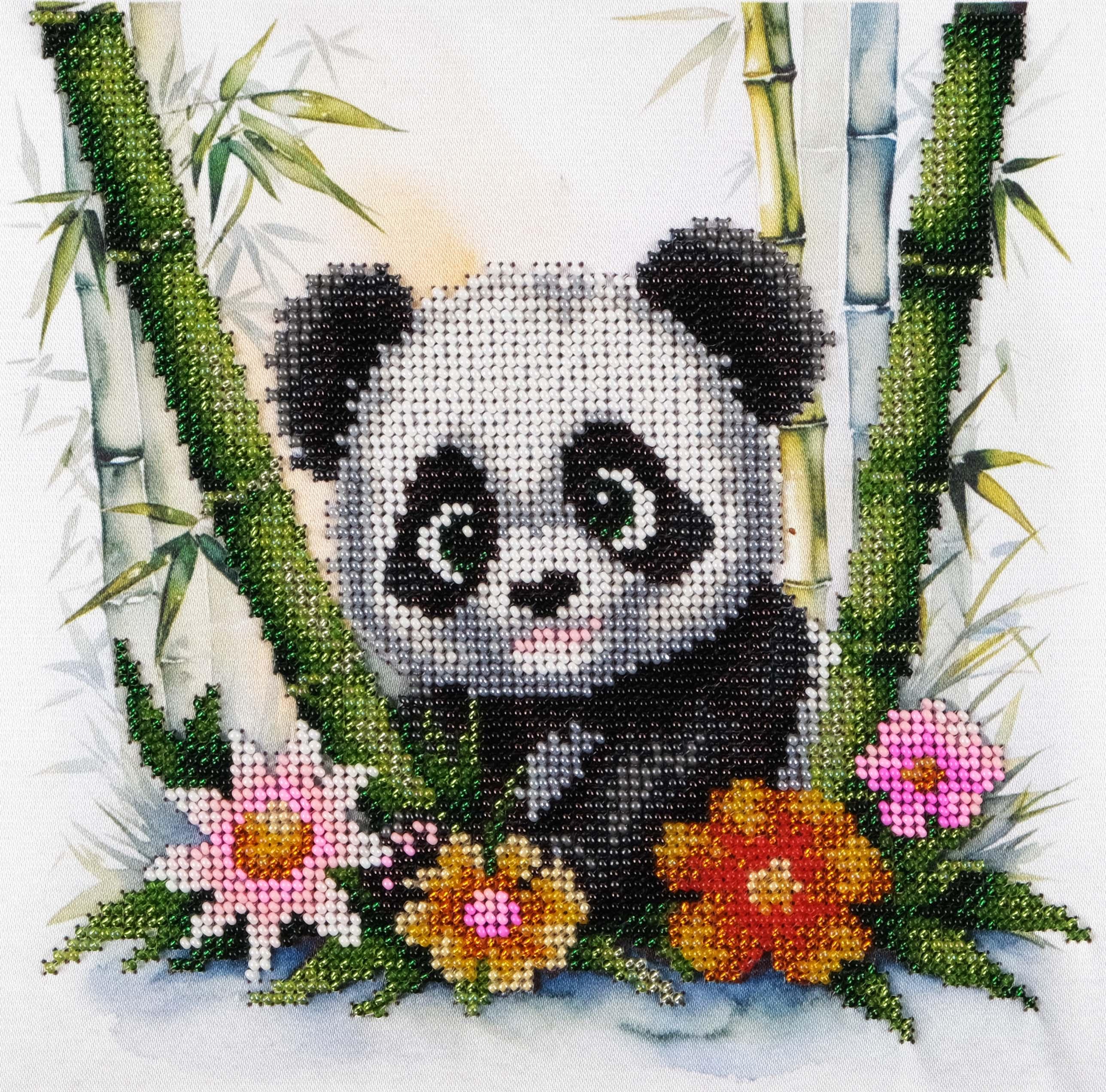 パンダの工房175 ビーズ刺繍キット パンダ DA-3125 AllAboutEmbroideryUA 動物ビーズ