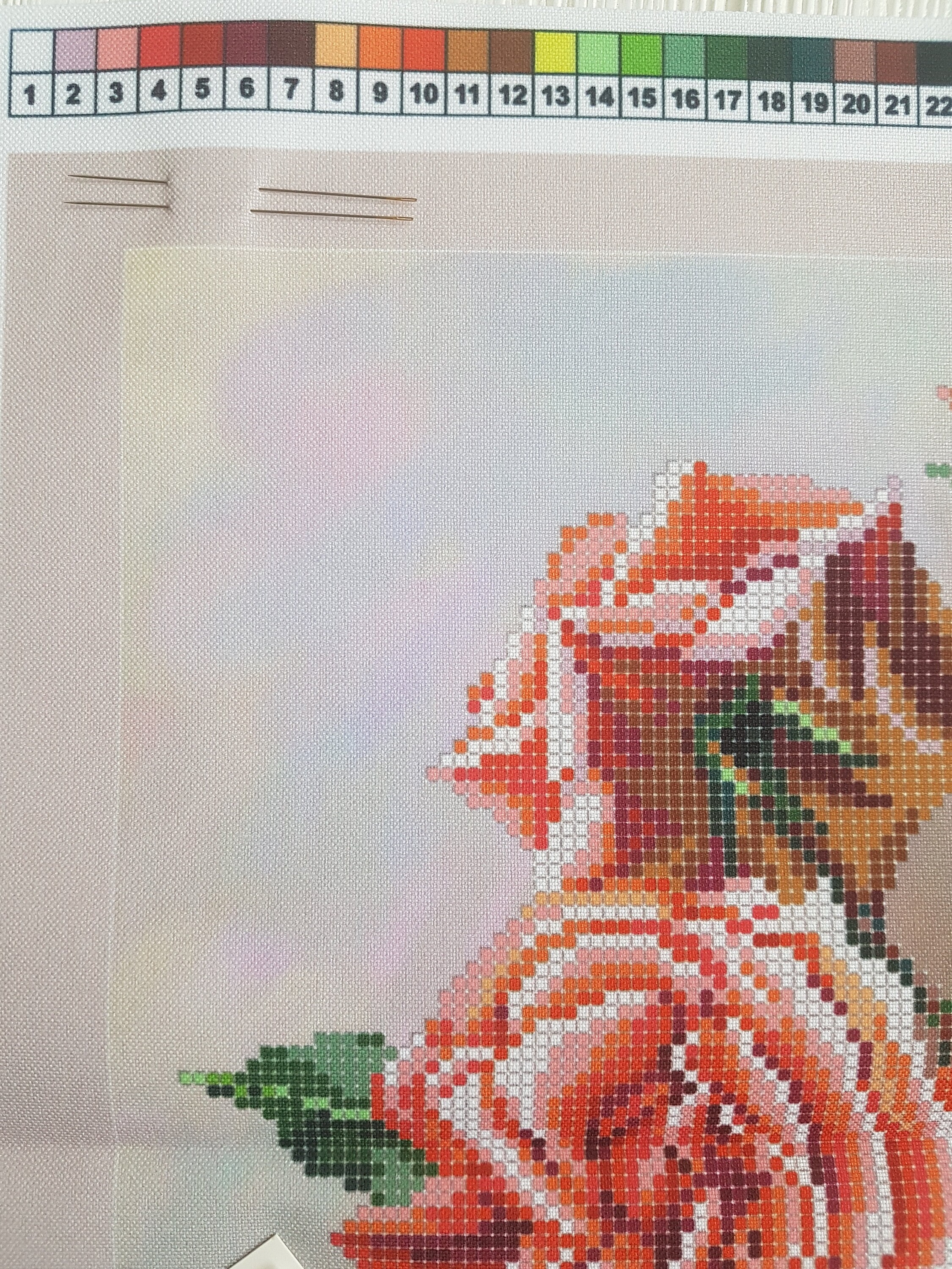 Bead Embroidery Kit Roses Needlepoint Tapestries Kit Floral Etsy