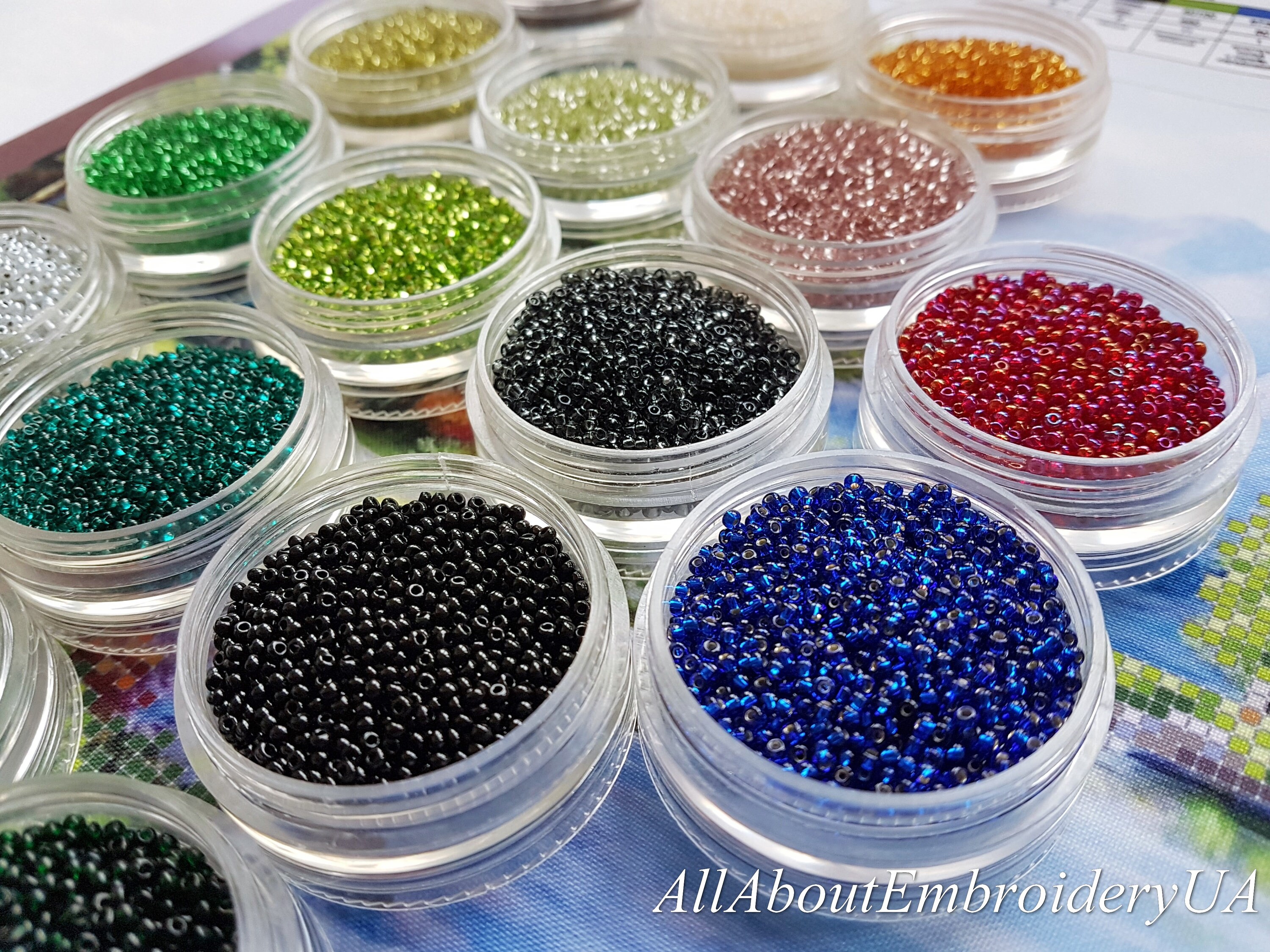 Beadpoint kit Mountain Lake Landscape bead embroidery ...