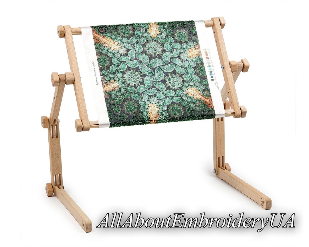 Wooden Cross Stitch Frame Stand Embroidery Frame Needlework Rack Holder  Desktop