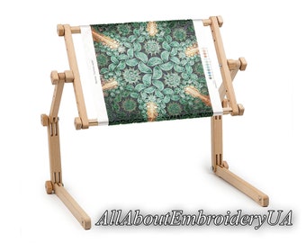 Needlework Table and Lap Hands-Free Stand with Adjustable Frame Made of organic beech wood Tapestry cross stitch embroidery  frame holder