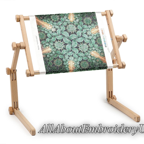 Needlework Table and Lap Hands-Free Stand with Adjustable Frame Made of organic beech wood Tapestry cross stitch embroidery  frame holder